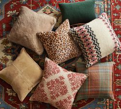 Faux Fur Cheetah Pillow Cover