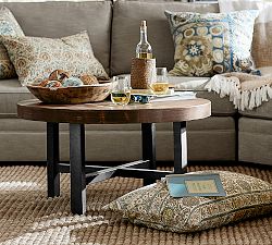 Griffin Round Reclaimed Wood Coffee Table (36")