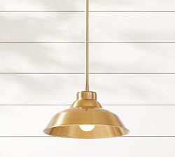 Wright Metal Round Indoor/Outdoor Pendant (12")