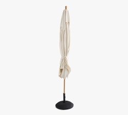 10' Rectangular Outdoor Patio Umbrella &ndash; Teak Frame​