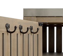 Abbott Outdoor Kitchen Acacia Two-Drawer &amp; Single-Door Cabinet