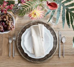 Wheaton Striped Linen/Cotton Napkins - Set of 4