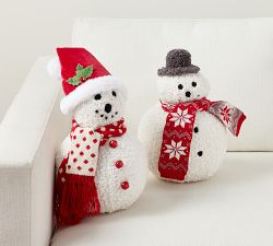 Arlene the Snowman Shaped Pillow