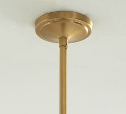 Schoolhouse Glass Pole Pendant (8"-12")
