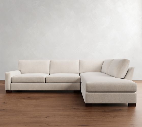 Turner Square Arm Return Bumper Sectional (106"-124") by Pottery Barn