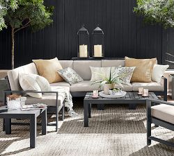 Indio Metal Square Outdoor Side Table (22")