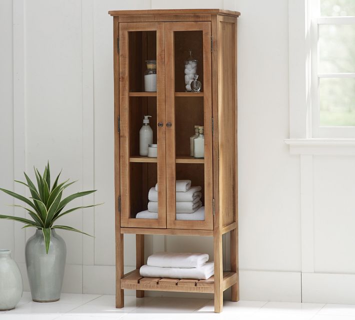 Rustic Reclaimed Wood Storage Cabinet | Pottery Barn
