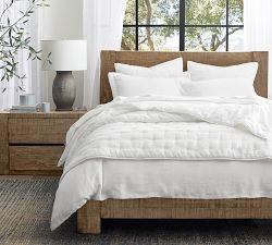 Belgian Flax Linen Tufted Quilted Sham