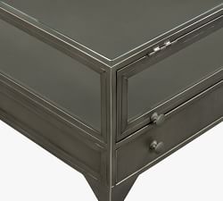 Harmon Rectangular Glass Top End Table (24")