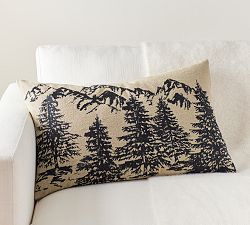 Rustic Forest Lumbar Pillow Cover
