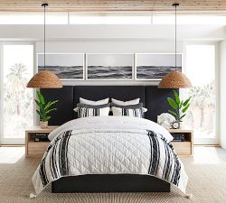 Mesa Striped Handcrafted Cotton Quilted Sham