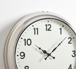 Arthur Nickel Wall Clock