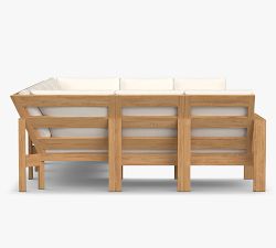 Malibu Teak 8-Piece U-Shaped Outdoor Sectional (115")