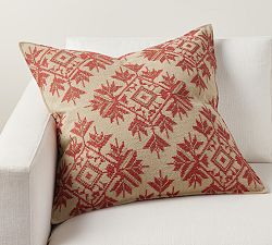 Northway Embroidered Snowflake Pillow Cover