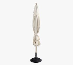 10' Rectangular Outdoor Umbrella &ndash; Eucalyptus Frame