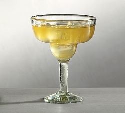 Santino Handcrafted Recycled Margarita Glasses