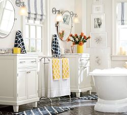 Riviera Striped Roman Blackout Shade
