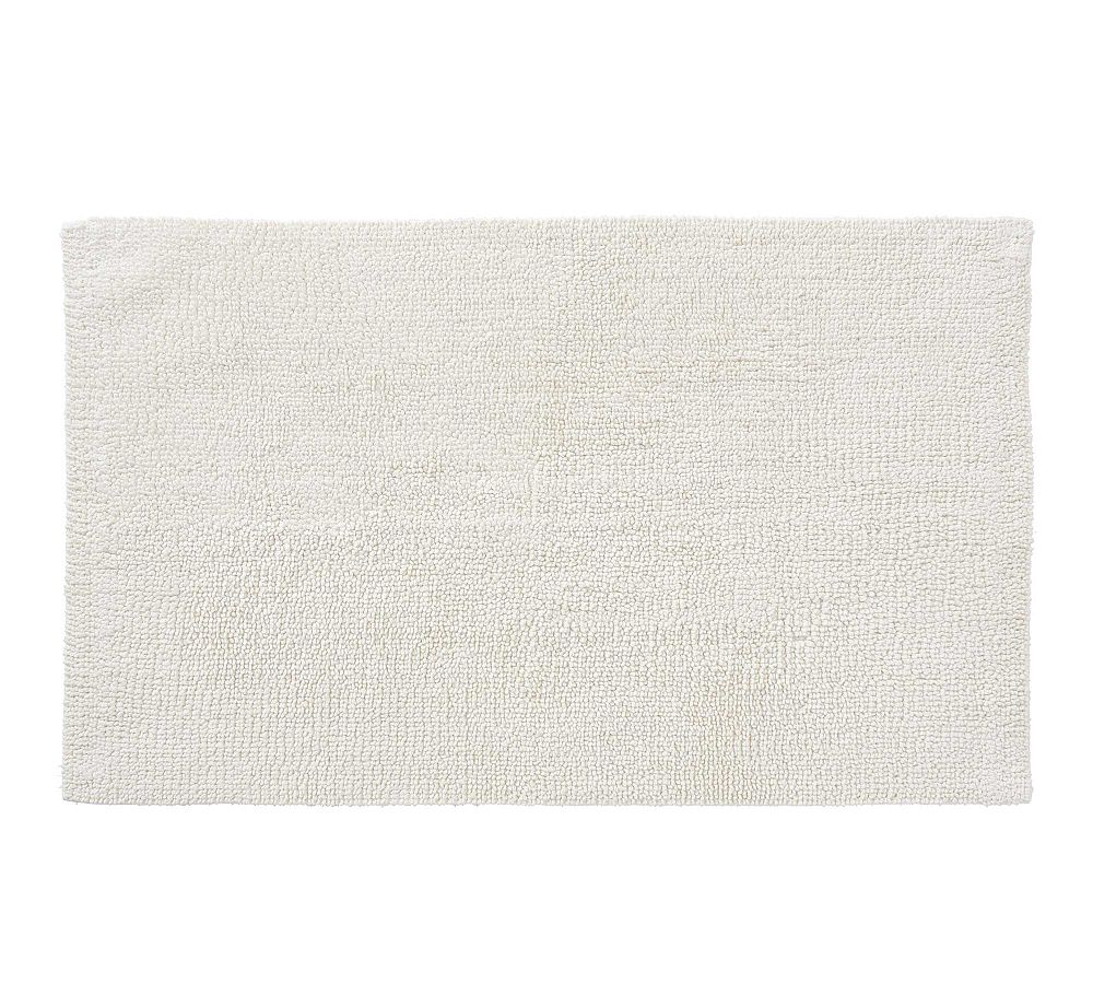 Classic Organic Loop Bath Mat - Ivory, 17" x 24"