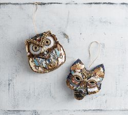 Beaded Fox Ornament