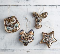 Beaded Fox Ornament