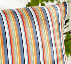 Sunbrella® Newport Striped Outdoor Pillow