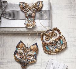 Beaded Fox Ornament
