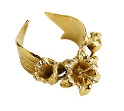 Monique Lhuillier Lara Floral Napkin Ring, Set of 4