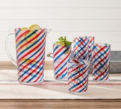 Americana Stripe Outdoor Pitcher