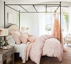 Monique Lhuillier Velvet Embellished Lumbar Pillow Cover