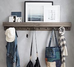 Shelf Ledge with Hooks
