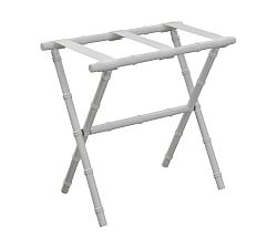 Bamboo Luggage Rack with Nylon Straps