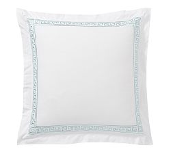 Geo Embroidered Organic Sham