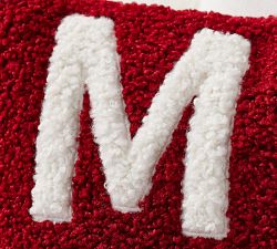 Merry Teddy Applique Pillow Cover