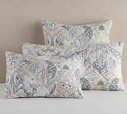 Celeste Damask Percale Comforter Sham