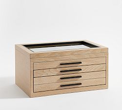 Open Box: Stella Jewelry Box, Large - Fog