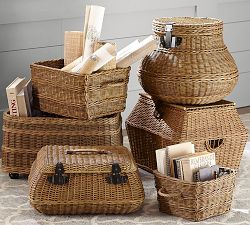 Jacquelyne Curved Lidded Basket