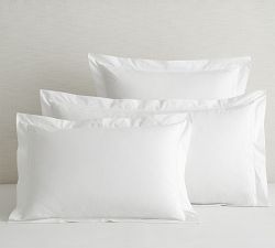 Scallop Border Embroidered Organic Sham