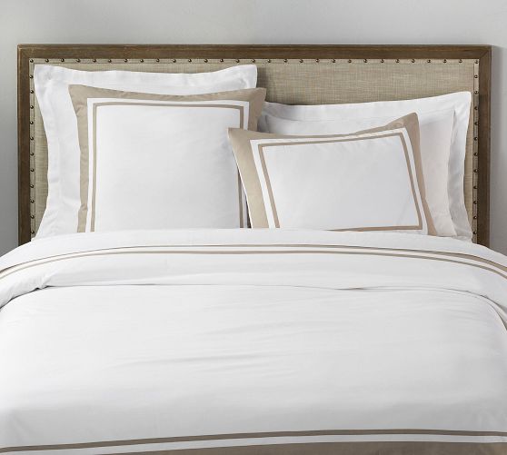 Parker Organic Percale Duvet Cover by Pottery Barn