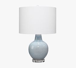 Open Box: Bantam Ceramic Table Lamp (22") - White Shade, Blue