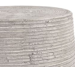 Mays Concrete Round Outdoor End Table (19")