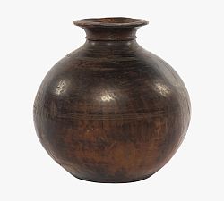 Open Box: Found Reclaimed Wood Vase - Natural