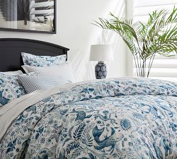 Athena Print Organic Percale Duvet Cover &amp; Shams