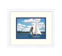 The Race Framed Print