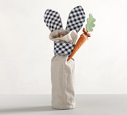 Bunny Ears Wine Bag with Carrot