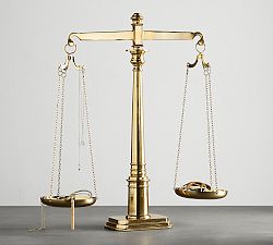 The Emily &amp; Meritt Brass Scale Jewelry Stand
