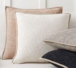 Cotton Basketweave Pillow Cover