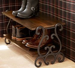 Moran Mango Wood Shoe Rack