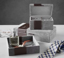 Parker Suede &amp; Leather Catchall
