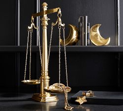 The Emily &amp; Meritt Brass Scale Jewelry Stand