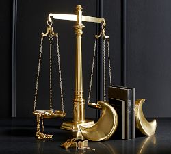 The Emily &amp; Meritt Brass Scale Jewelry Stand